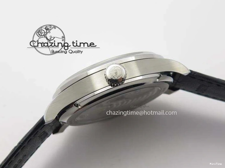 MIROTIME 0807 Portuguese Tourbillon Power Reserve Moonphase SS Black Dial On Black Leather Strap TechFriendly 7321